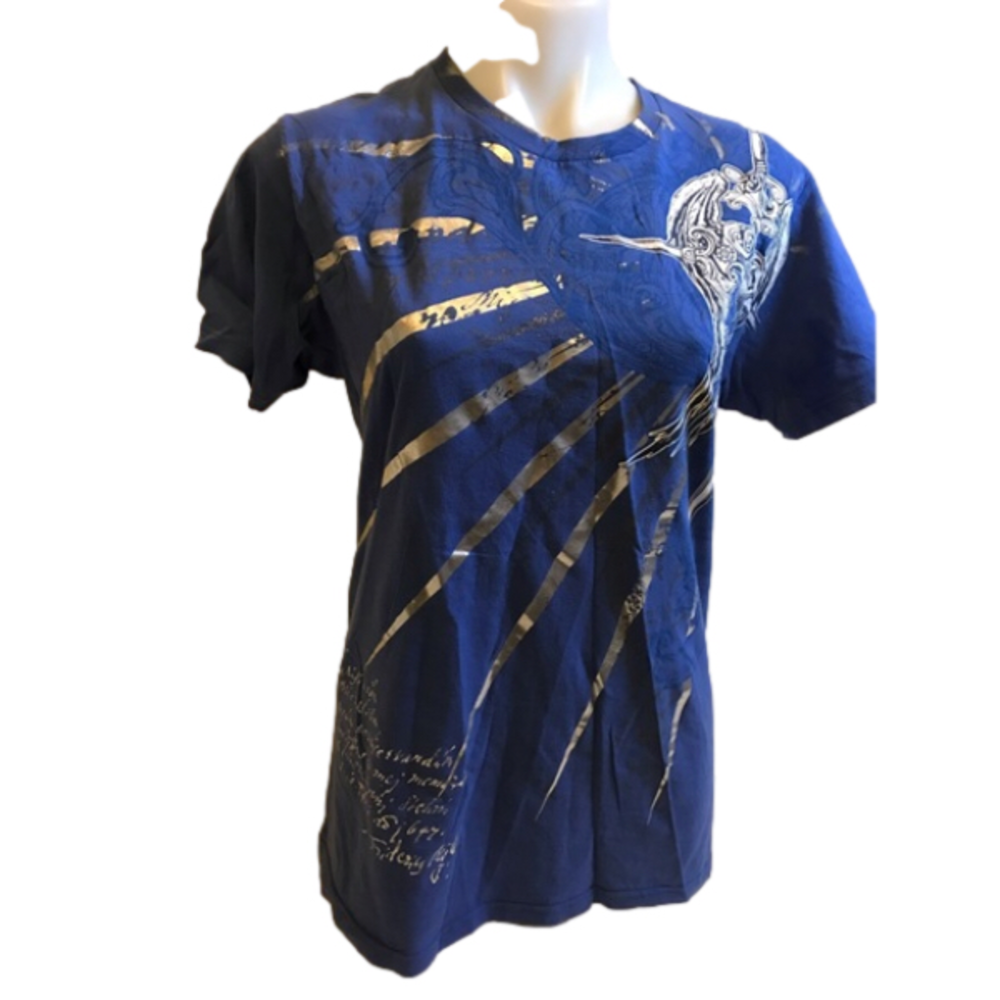 Men’s Oakland Blue Crew Neck short sleeve T-Shirt size Medium